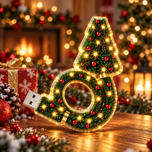 🔥 USB Christmas Tree Projection Light