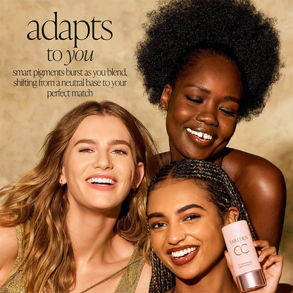 summer skin essentials – CC color-correcting tinted serum + creaseless SPF 30 mineral powder sunscreen