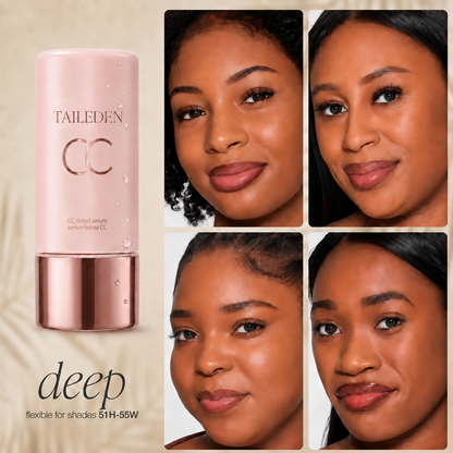 summer skin essentials – CC color-correcting tinted serum + creaseless SPF 30 mineral powder sunscreen