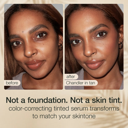 summer skin essentials – CC color-correcting tinted serum + creaseless SPF 30 mineral powder sunscreen