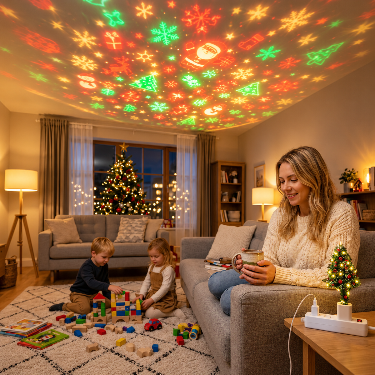 🔥 USB Christmas Tree Projection Light