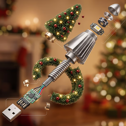 🔥 USB Christmas Tree Projection Light